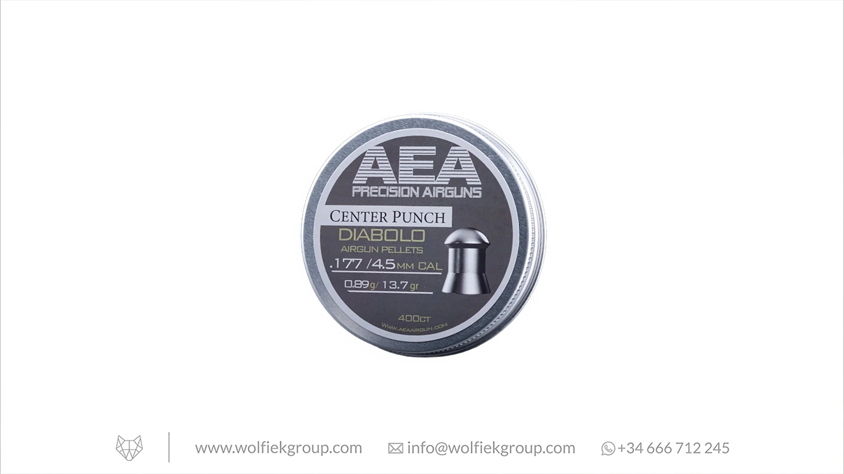 AEA Center Punch Diabolo Pellets · Domed · Cal .177 (4.5mm) - Image 3