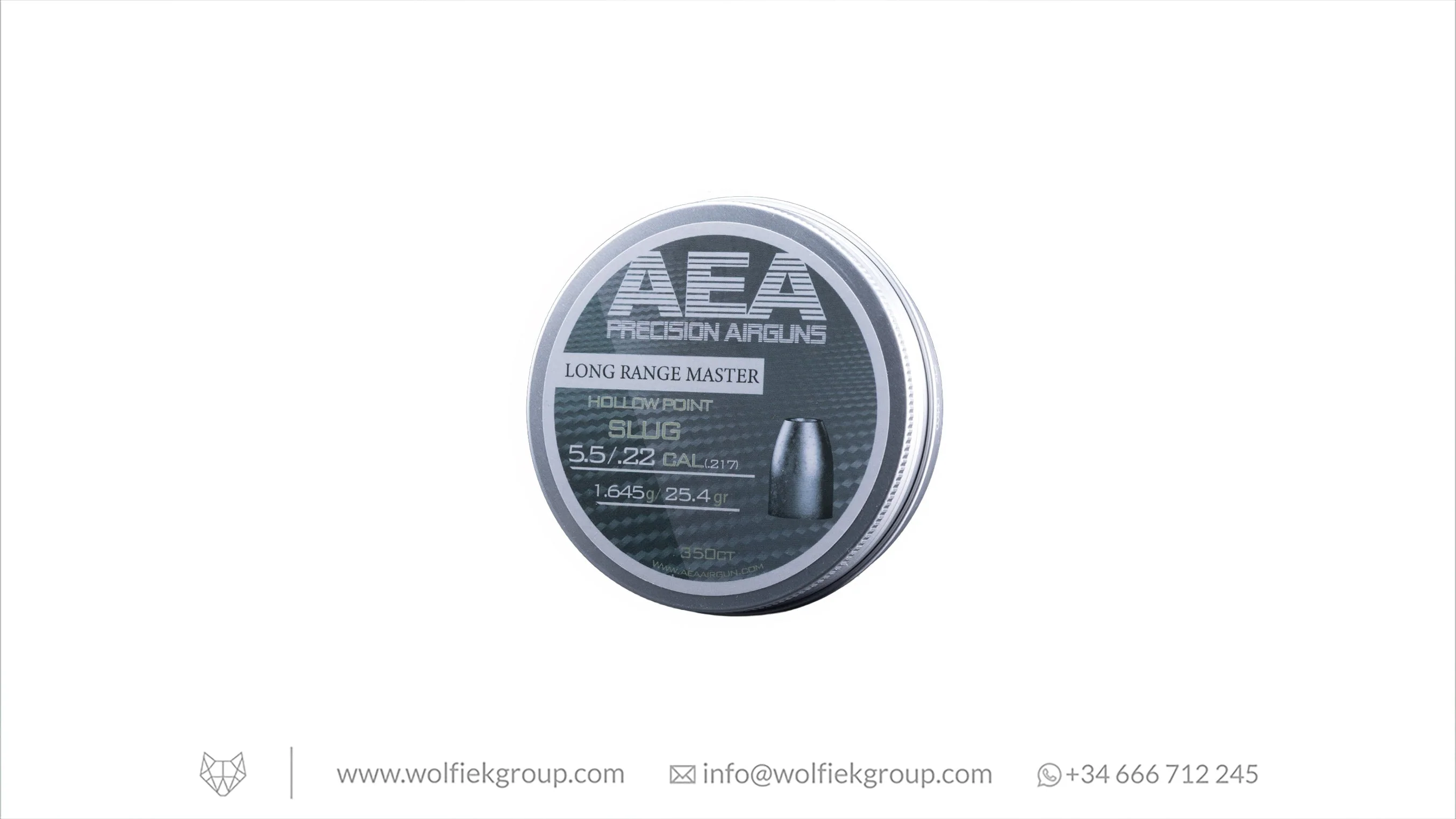 AEA Long Range Master Slugs · Hollow Point · Cal .22 (5.5mm)