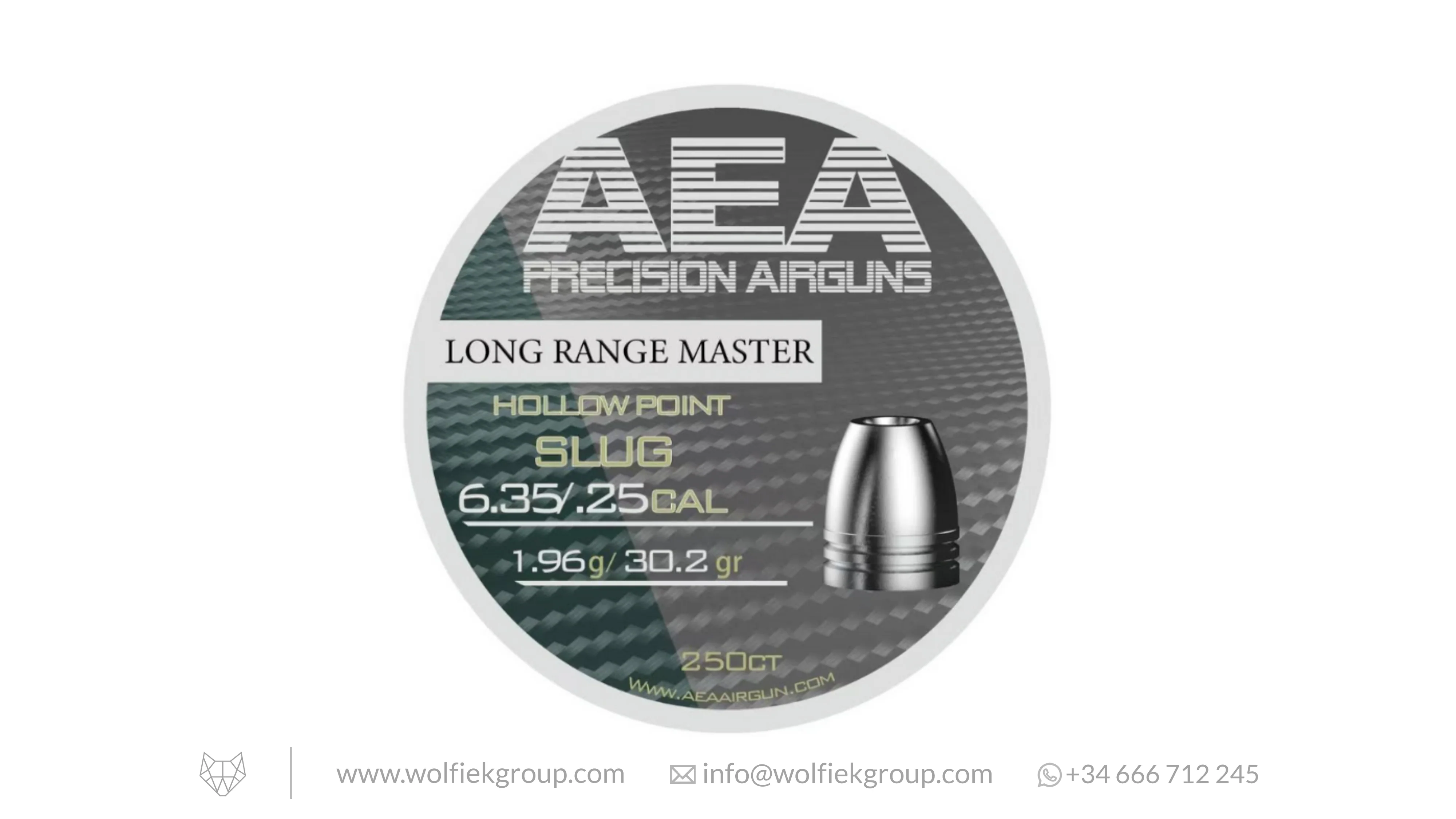 AEA Long Range Master Slugs · Hollow Point · Cal .25 (6.35mm)