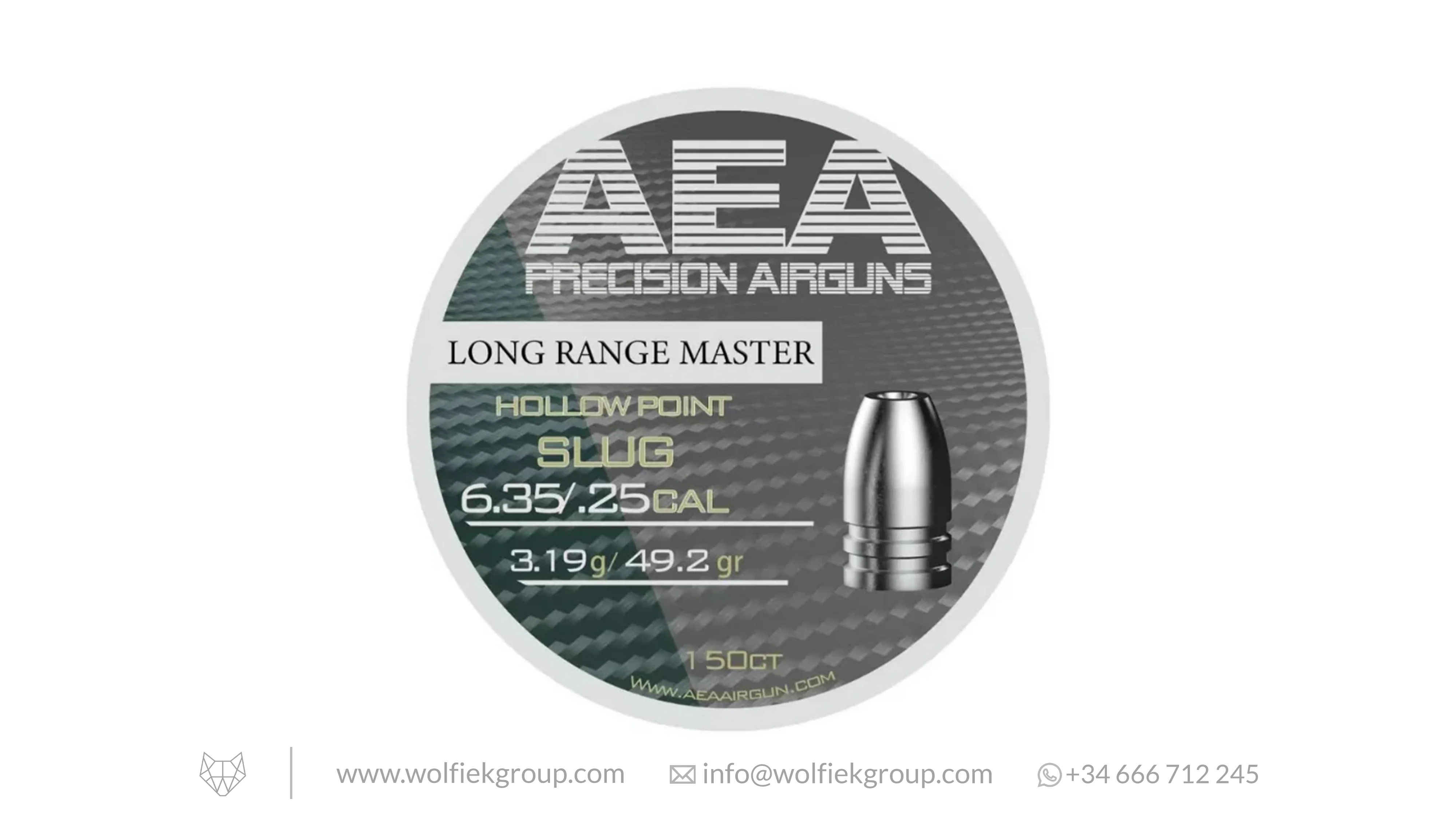 AEA Long Range Master Slugs · Hollow Point · Cal .25 (6.35mm) - Image 2