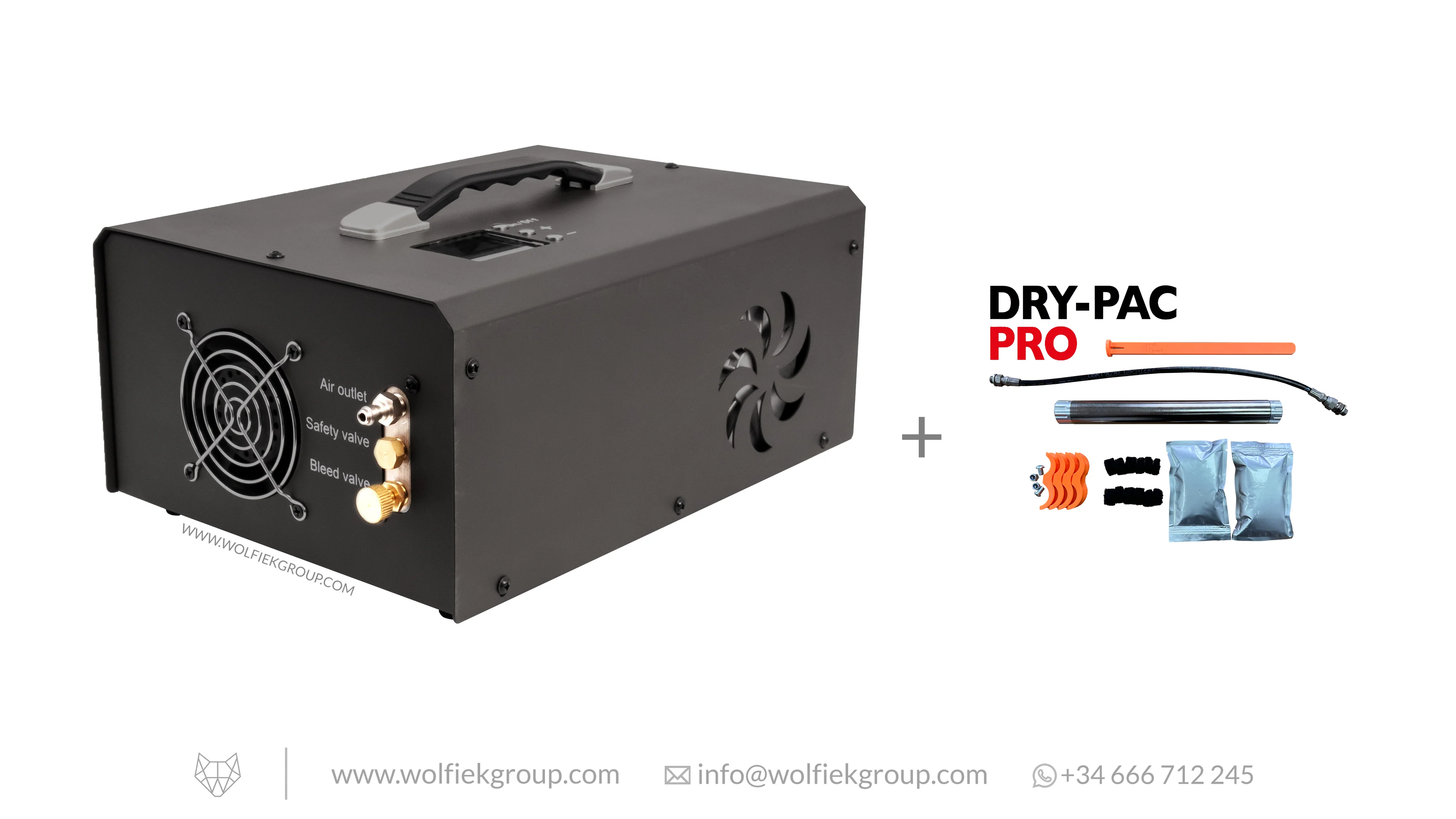 ORCAIR Direct Fill Mini PCP Compressor Gen 2.0 (310BAR/4500PSI) - Image 4