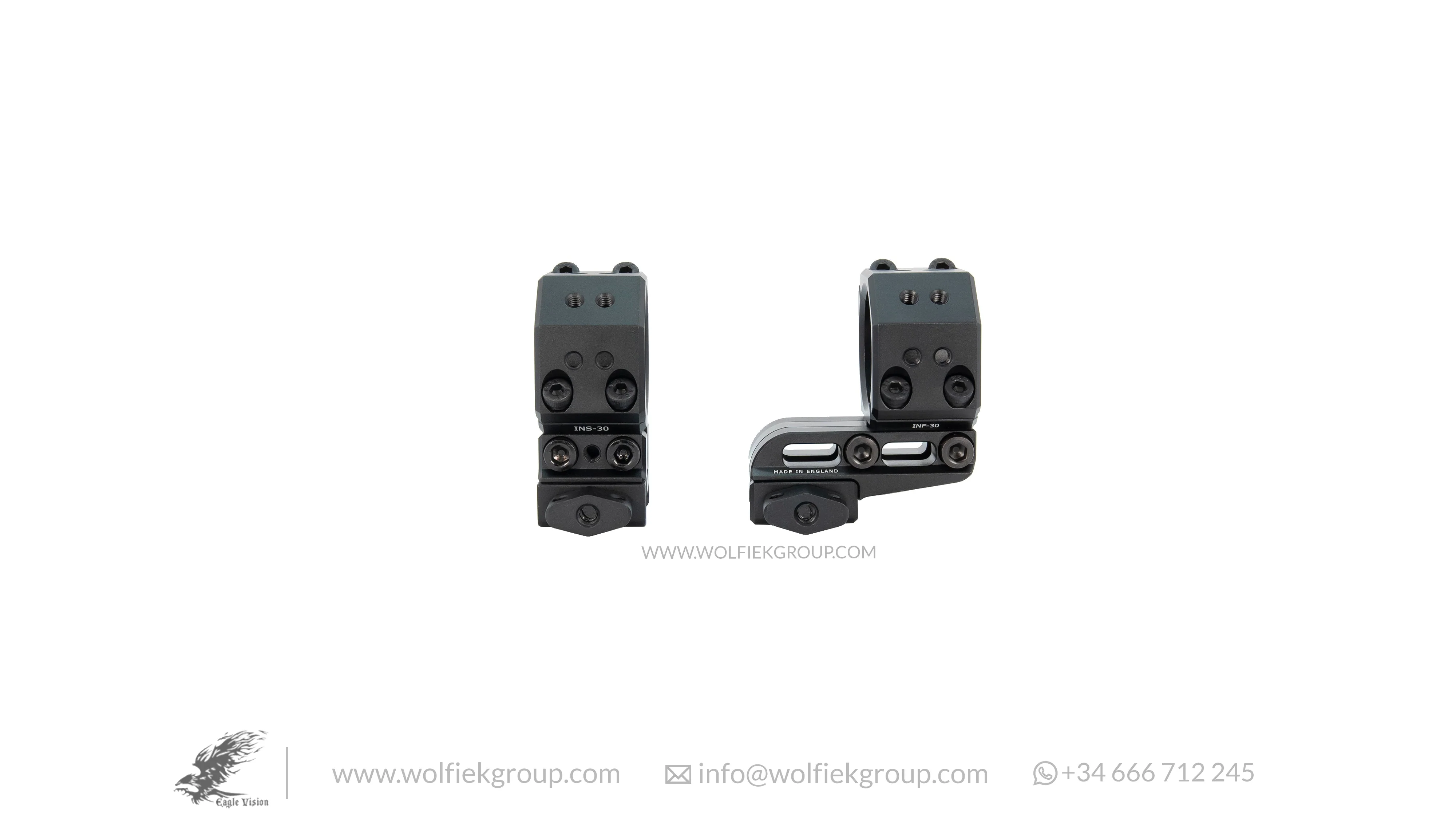 Eagle Vision Infinity Elevation Adjustable Riflescope Mounts - 30mm (INS/Forward) - Image 4