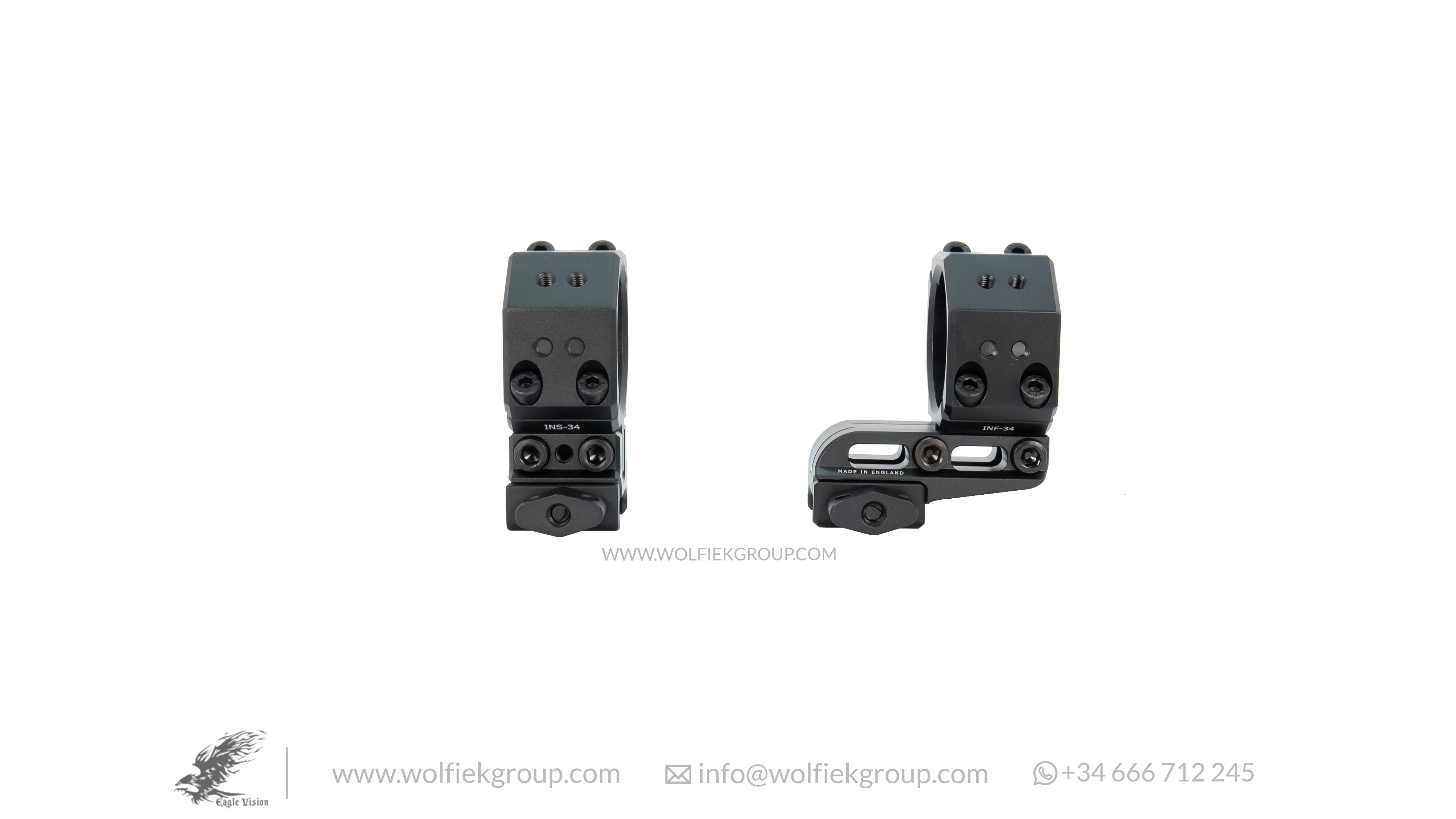 Eagle Vision Infinity Elevation Adjustable Riflescope Mounts - 34mm (INS/Forward) - Image 4