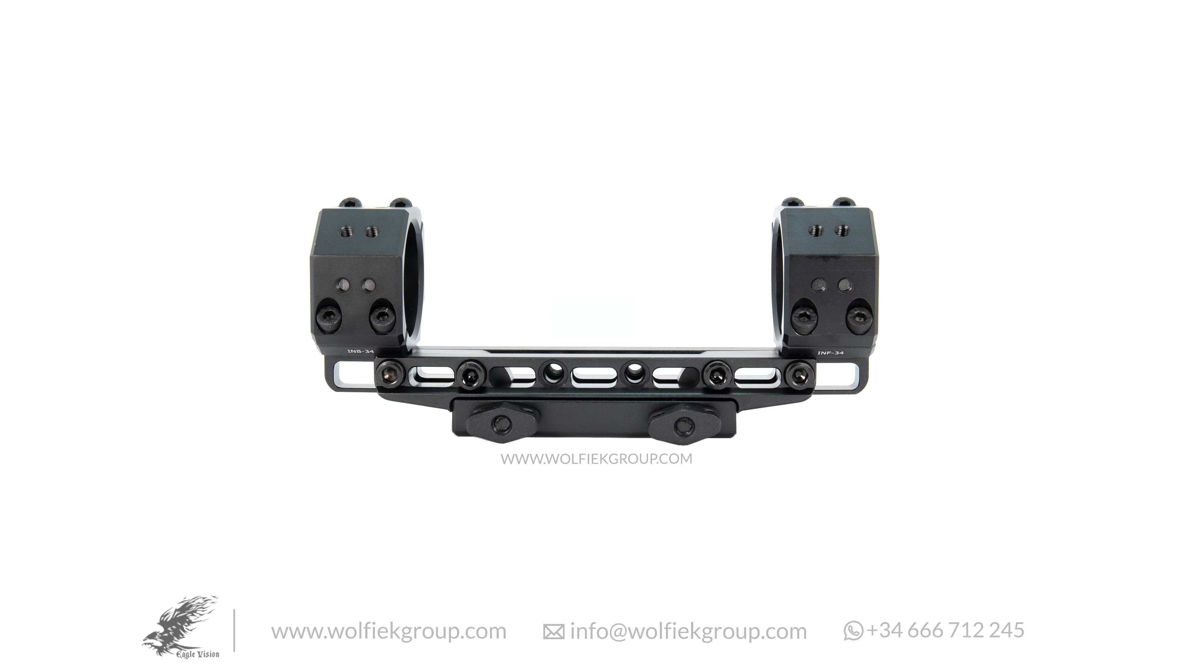 Eagle Vision One-Piece Infinity Elevation Picatinny Riflescope Mounts - 34mm - Image 3