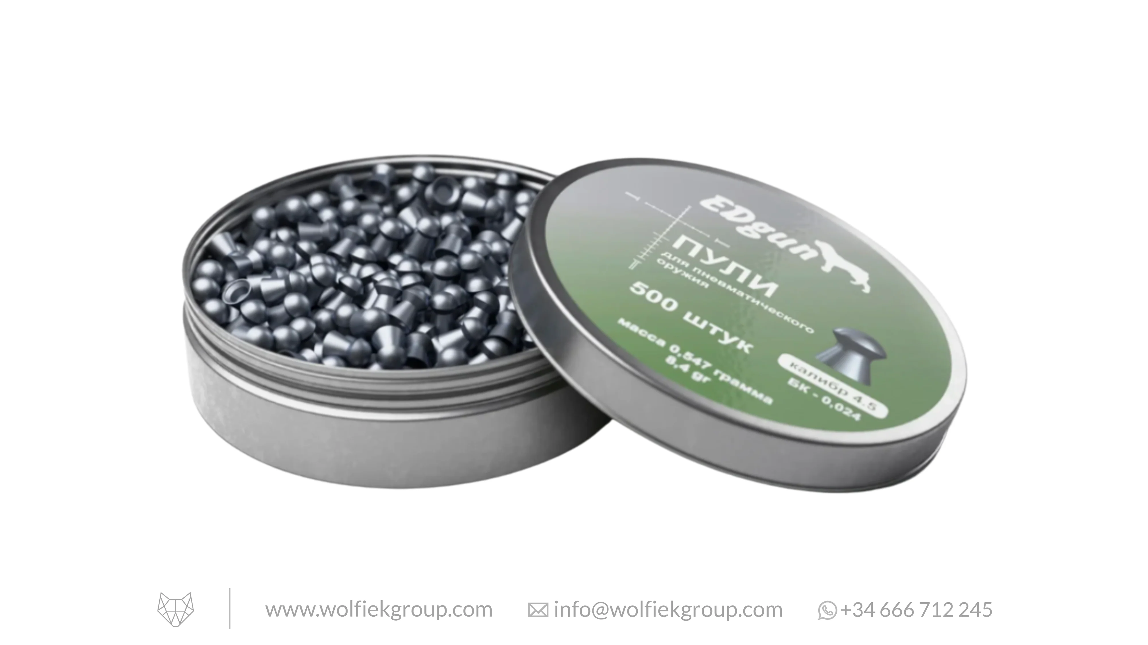 EDgun Premium Airgun Pellets · Domed · Cal .177 (4.5mm) - Image 2