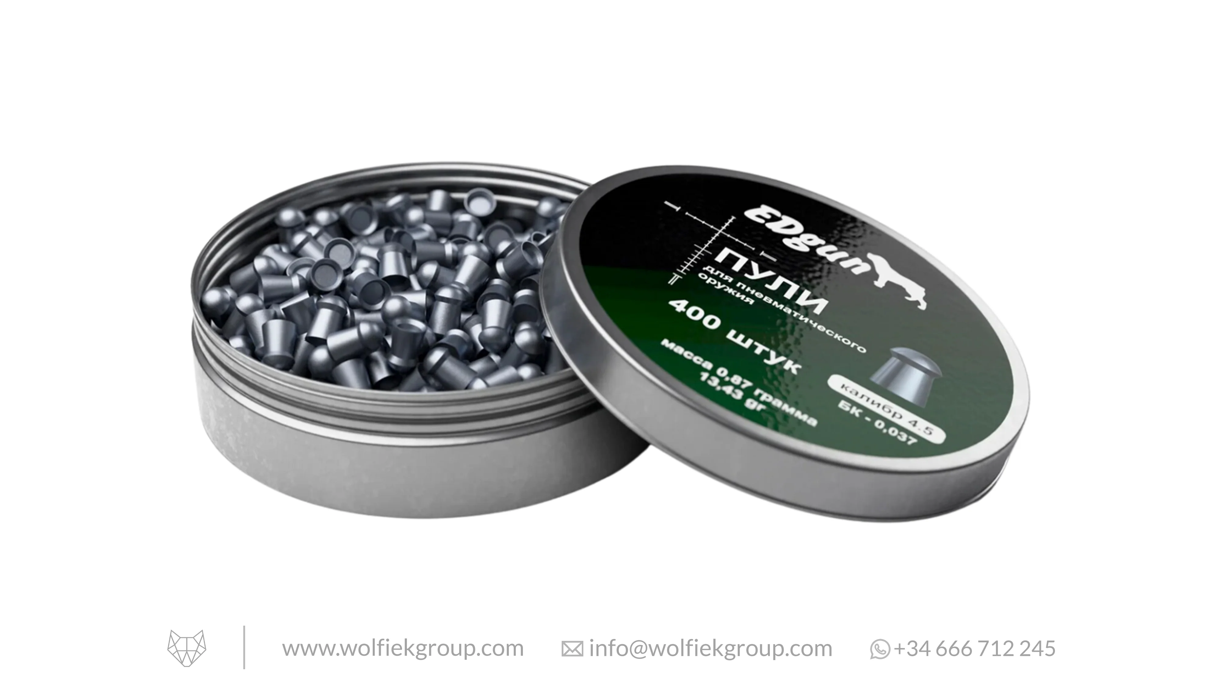 EDgun Premium Airgun Pellets · Domed · Cal .177 (4.5mm) - Image 3