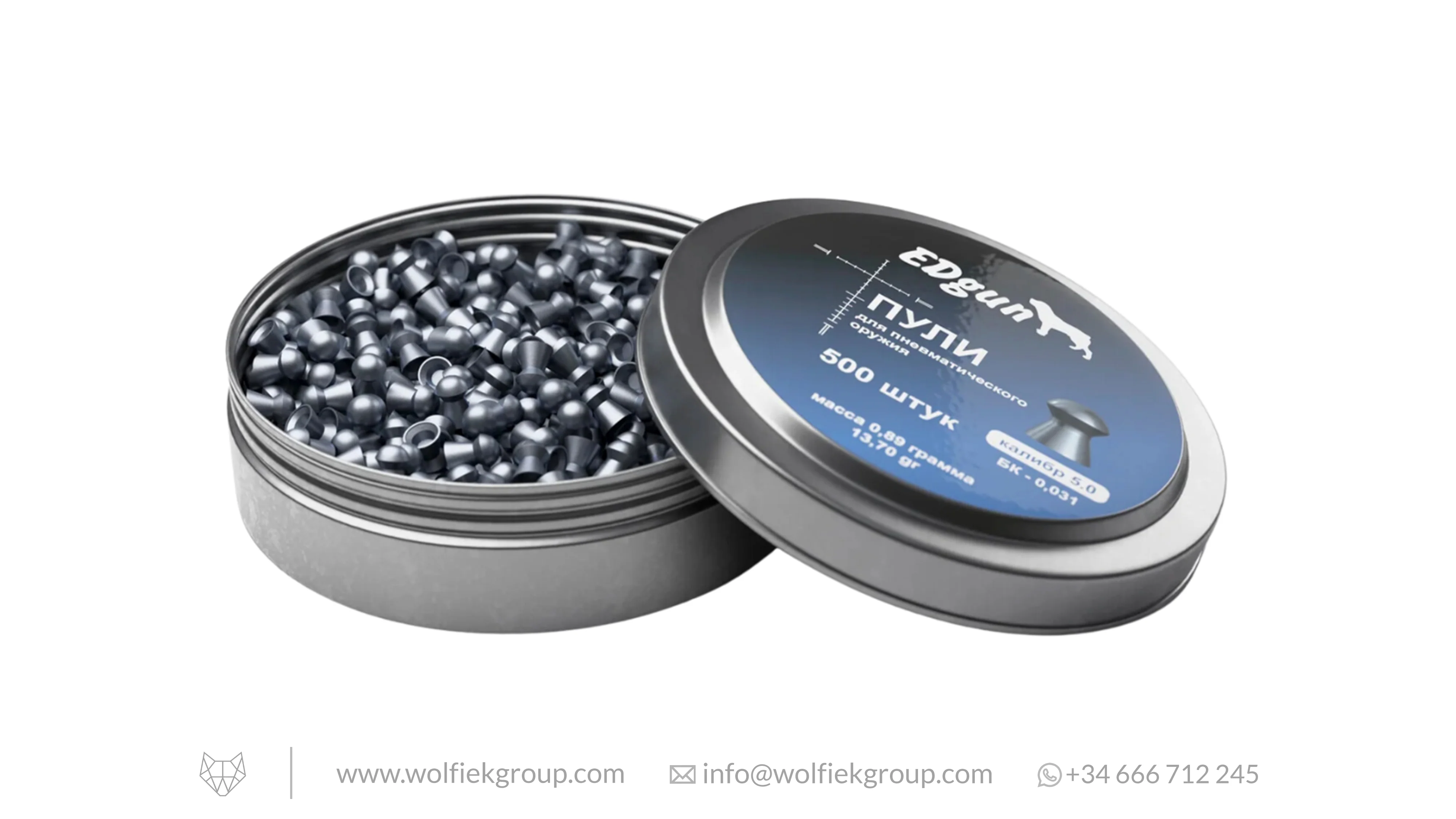 EDgun Premium Airgun Pellets · Domed · Cal .20 (5mm)