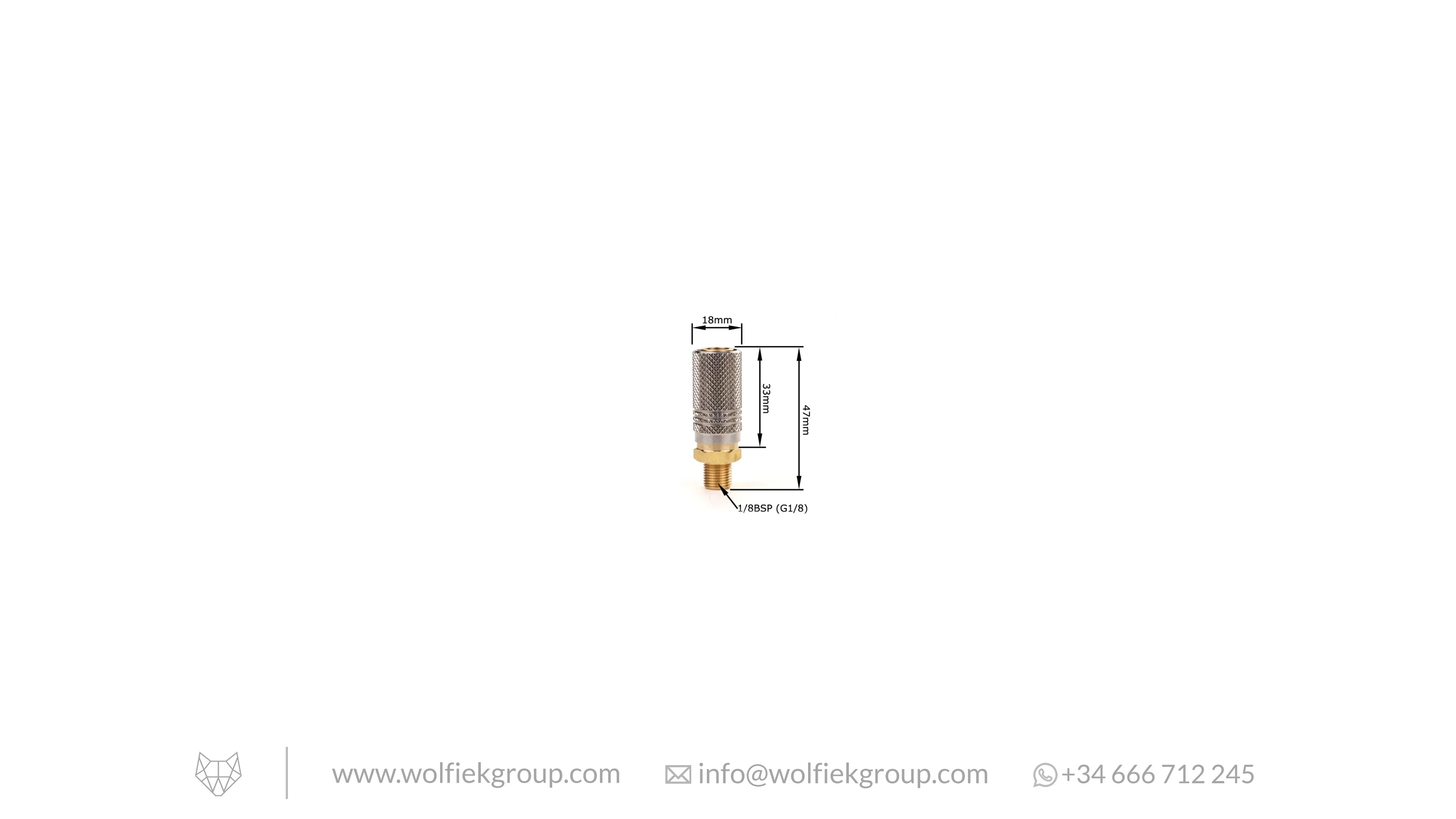 1/8 BSP Male to Foster Female Adapter - PCP Airguns - Image 4