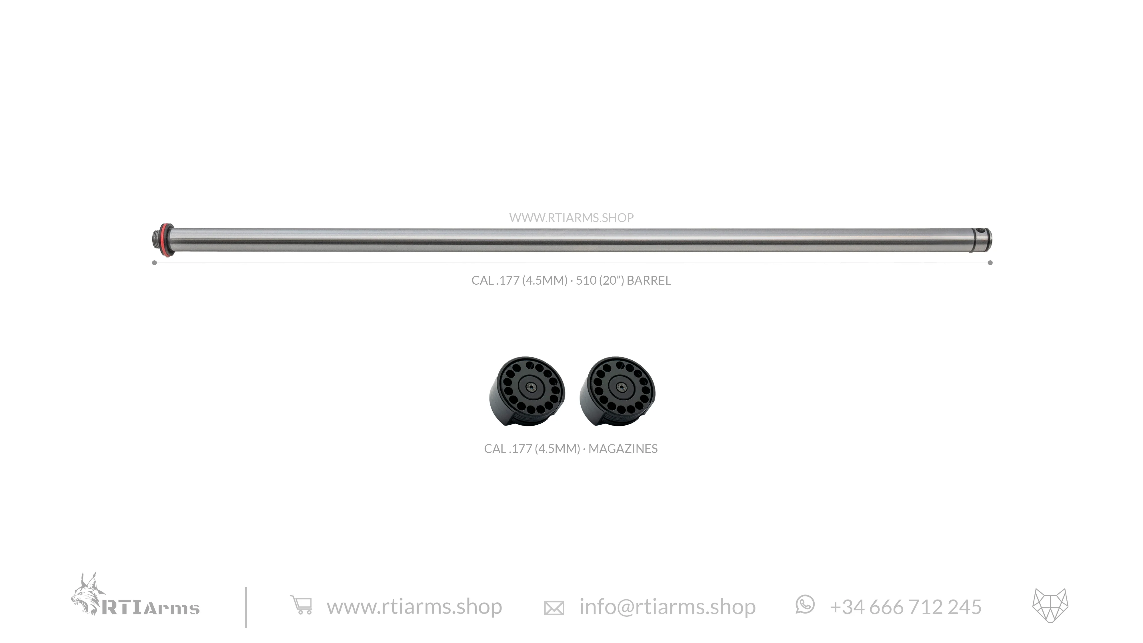 RTI · Lothar Walther Barrel · 510mm (20") - Cal .177 (4.5mm) - Image 4