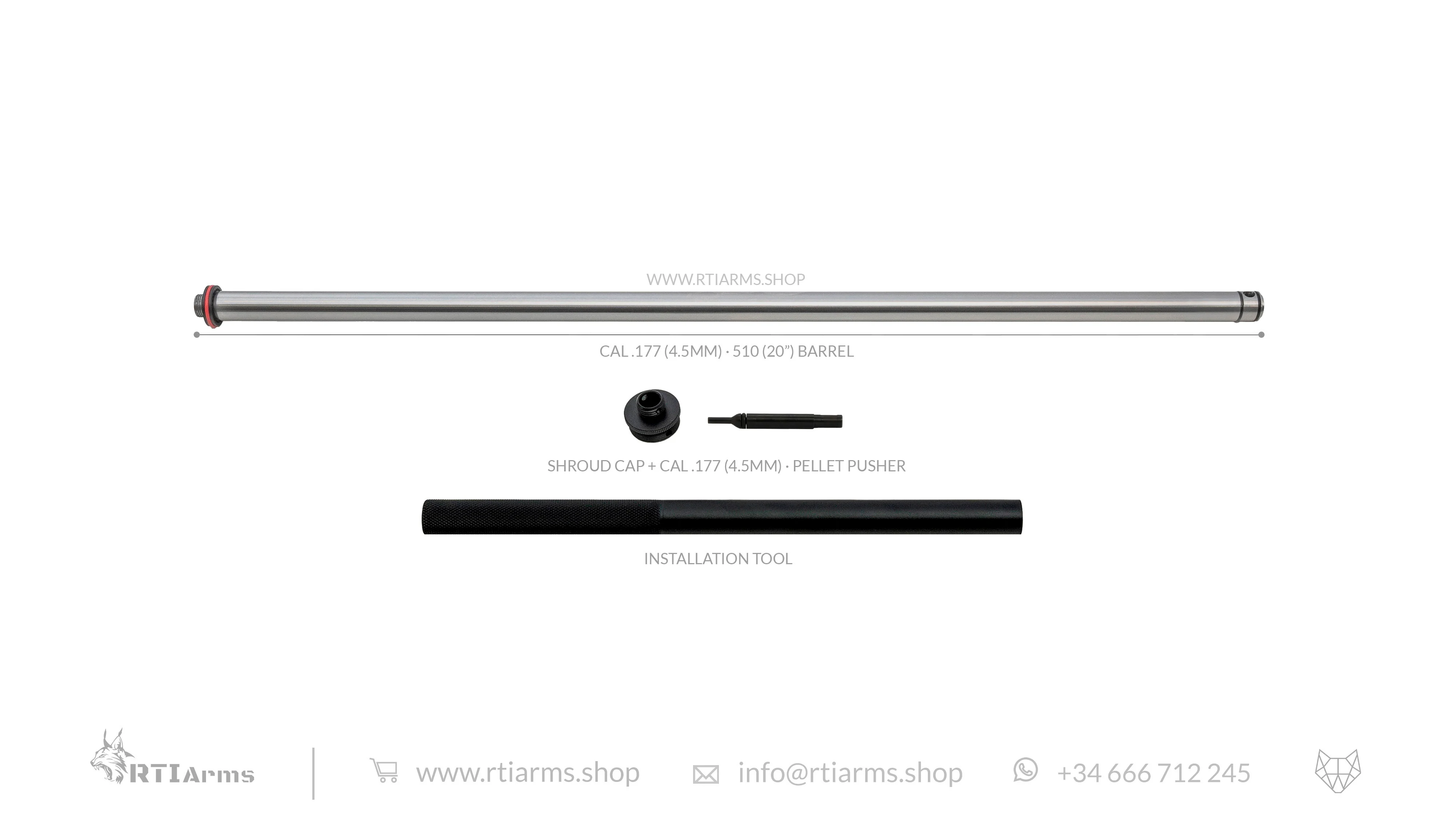 RTI · Lothar Walther Barrel · 510mm (20") - Cal .177 (4.5mm) - Image 5