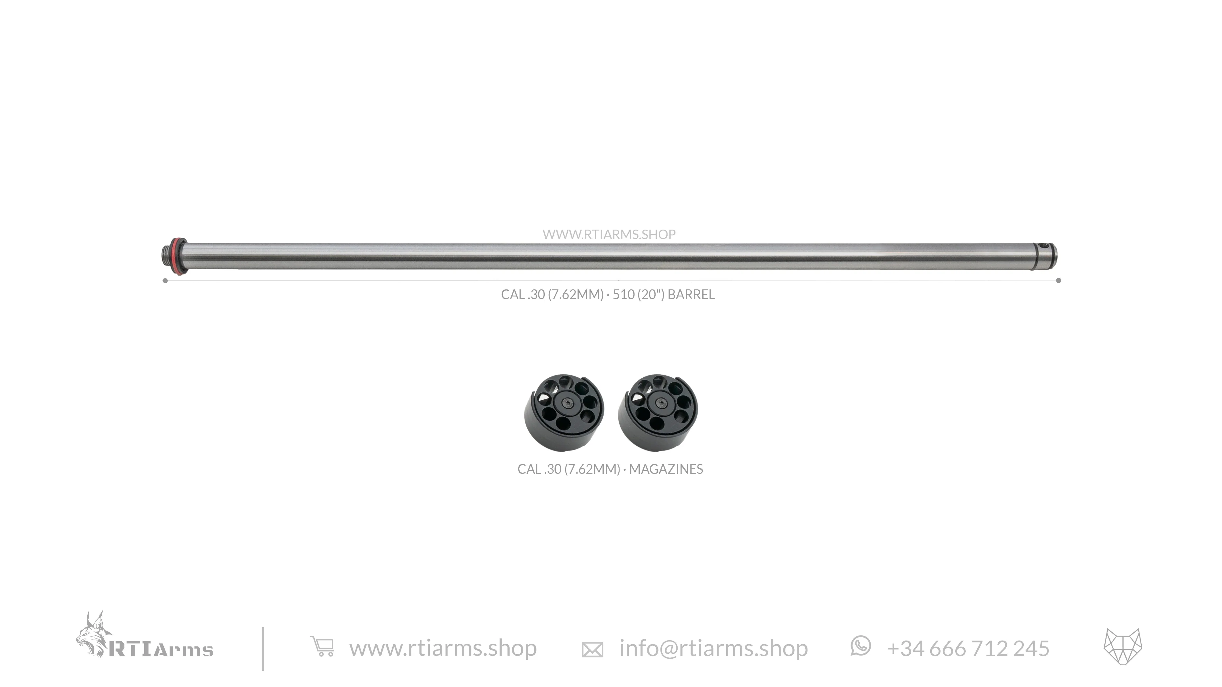 RTI · Lothar Walther Barrel · 510mm (20") - Cal .30 (7.62mm) - Image 3