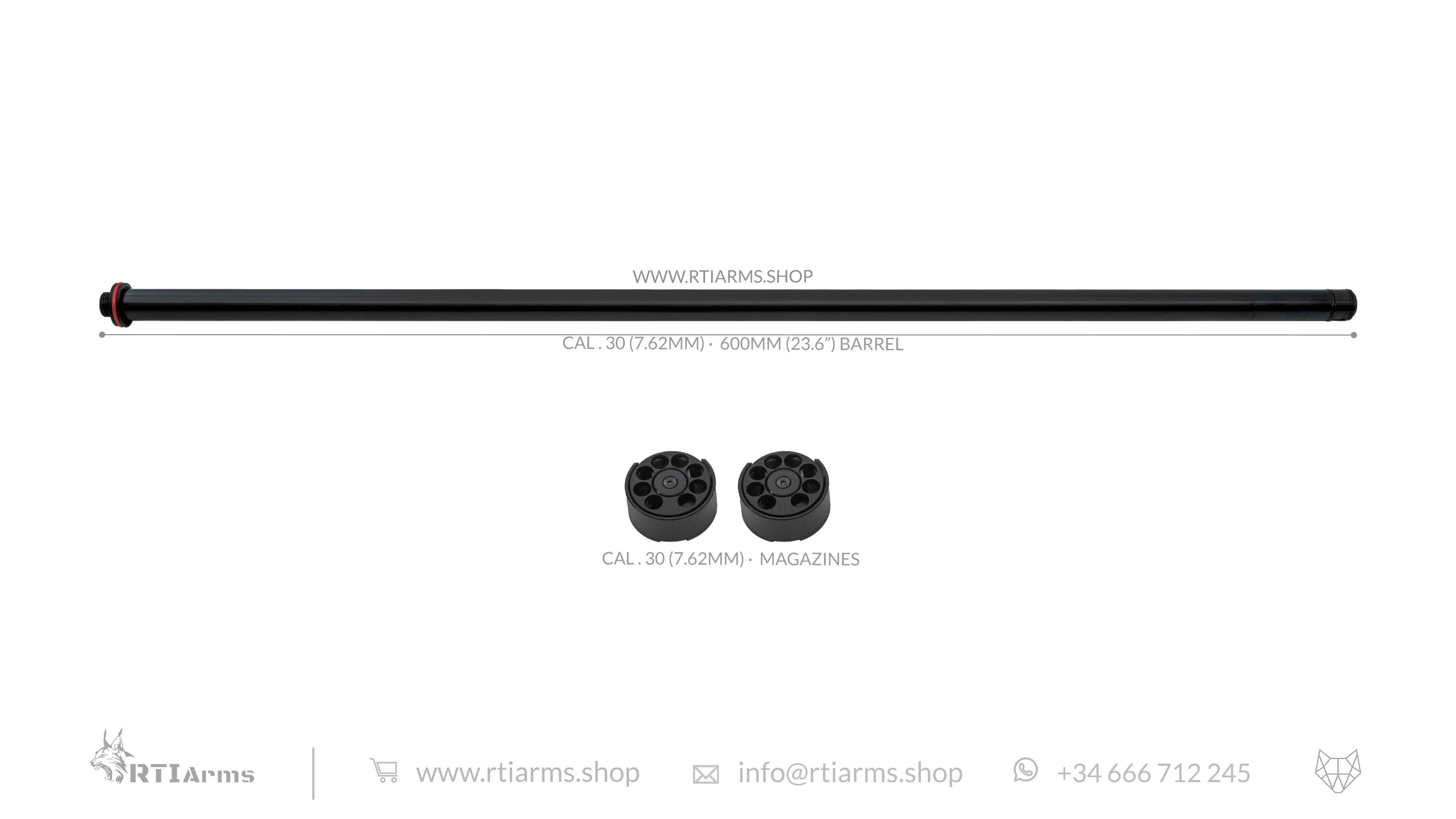 RTI · Lothar Walther Barrel  · 600mm (24") - Cal .30 (7.62mm) - Image 4