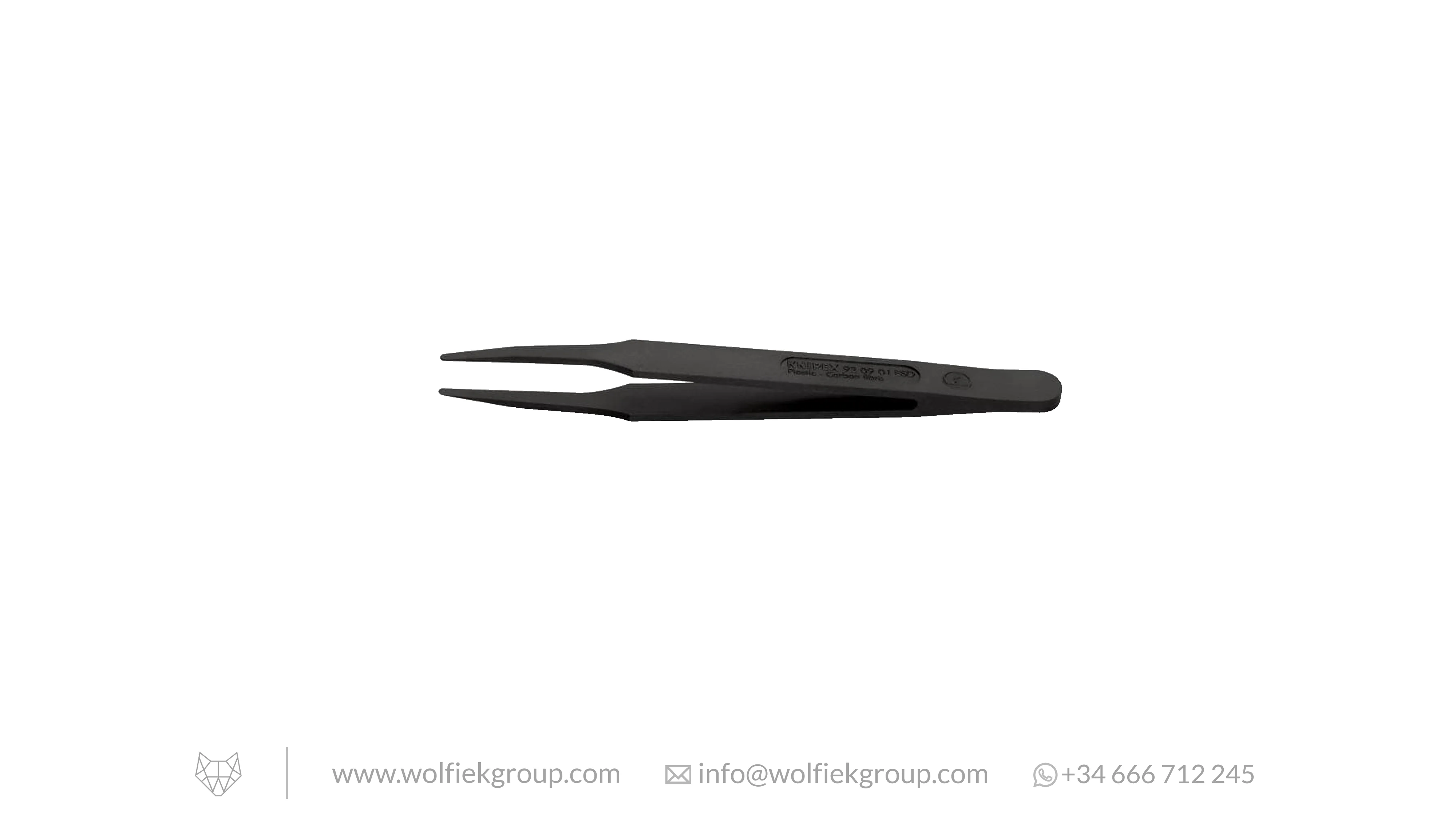 Knipex ESD Carbon Fiber Plastic Tweezers - Image 2