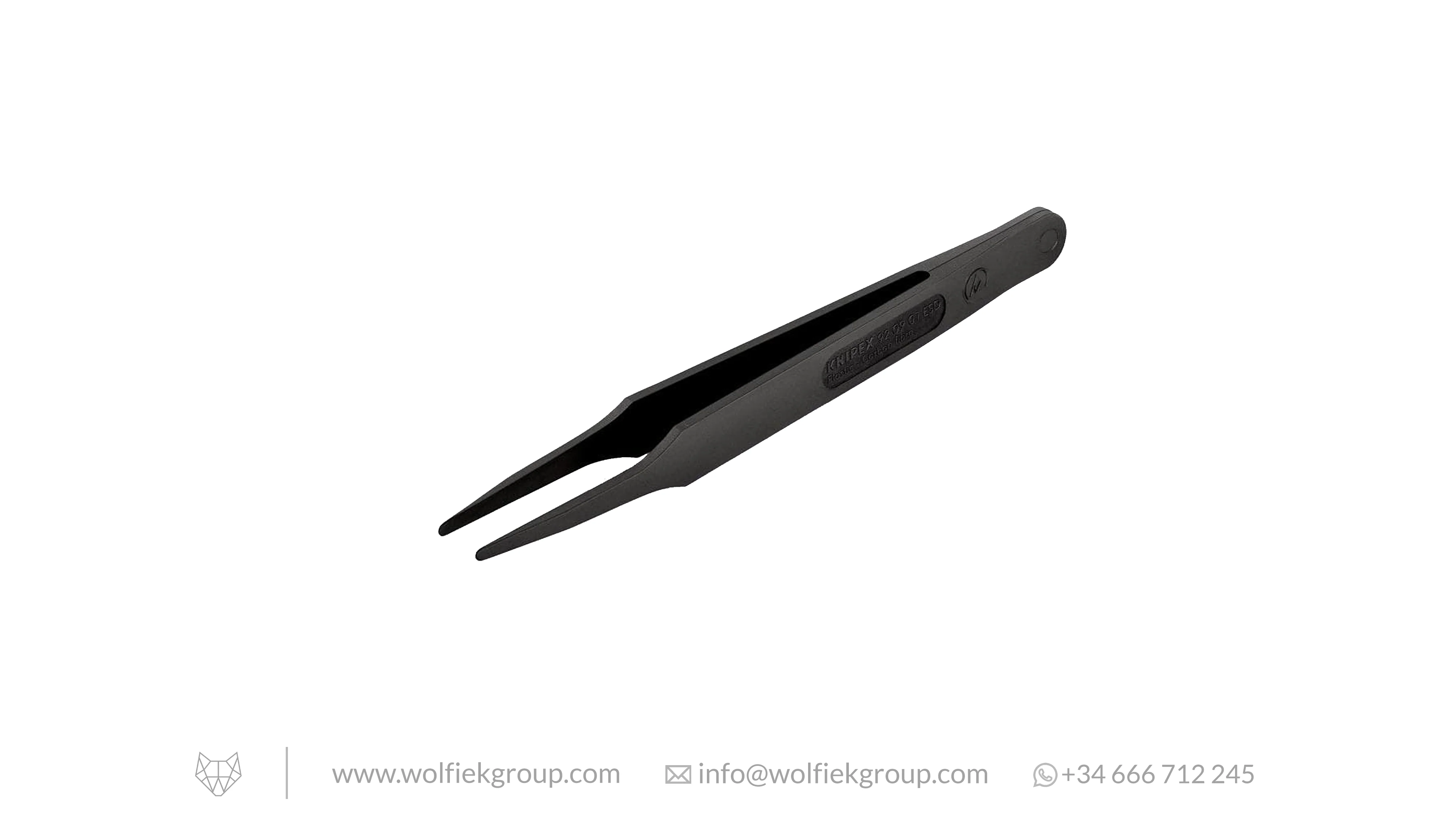 Knipex ESD Carbon Fiber Plastic Tweezers - Image 3