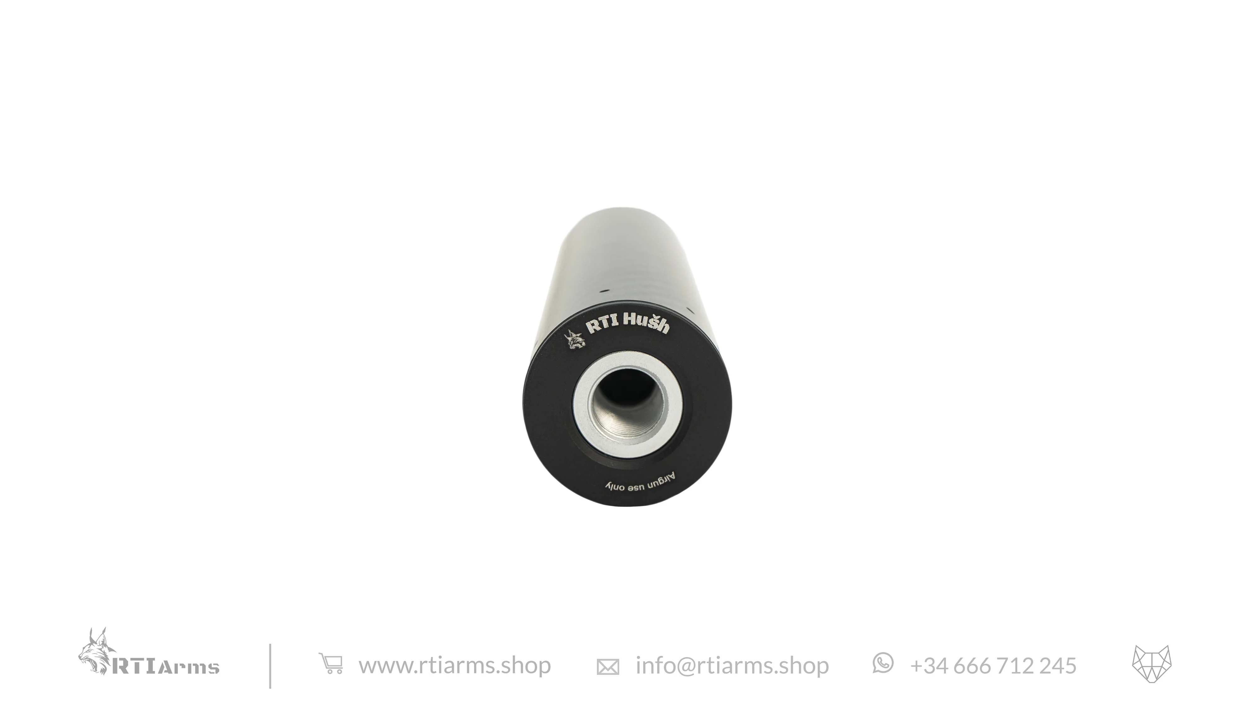RTI Hušh Suppressor 34mm 155mm Carbon Fiber - Image 3