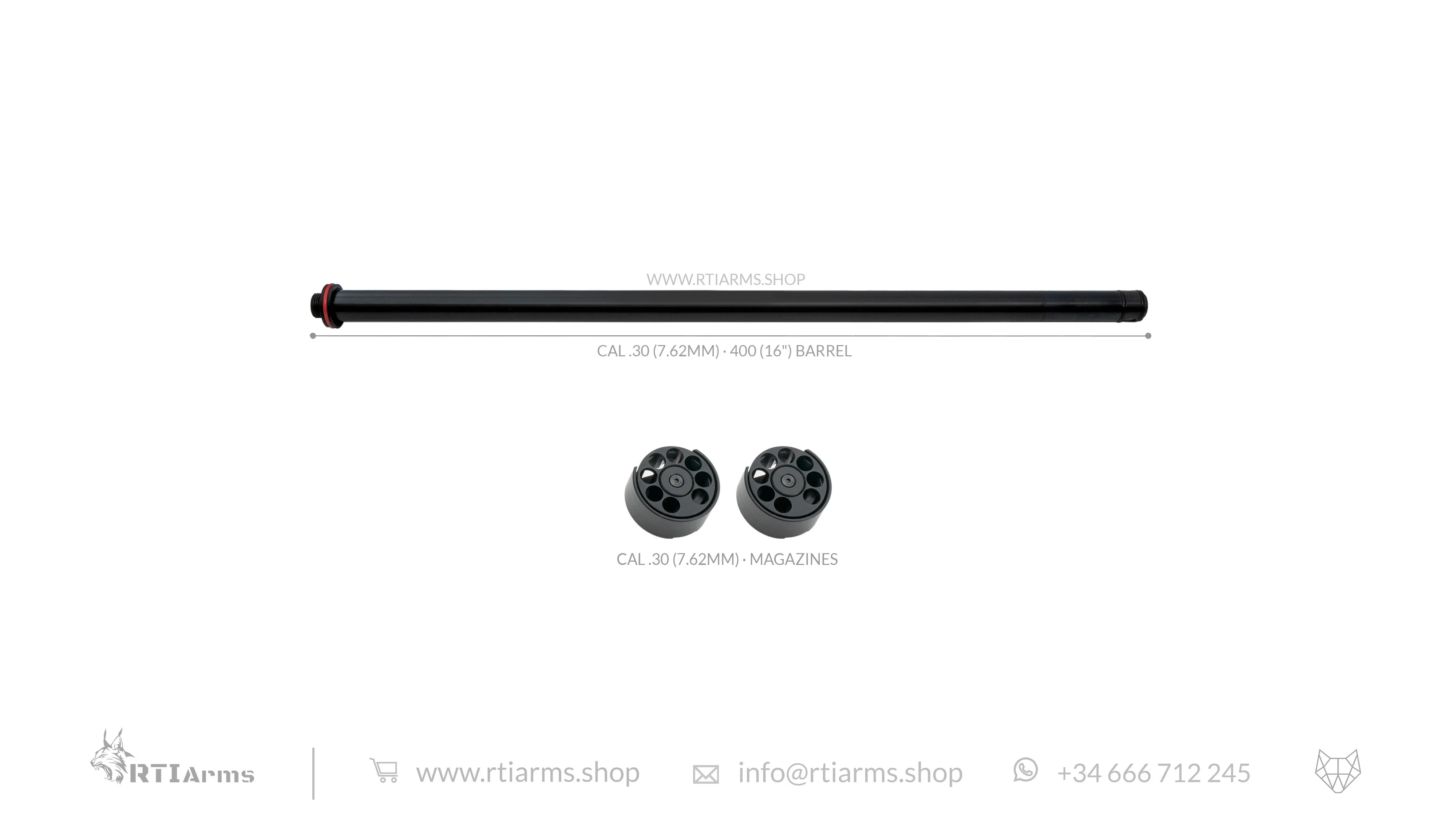 RTI · Lothar Walther Barrel  · 400mm (16") - Cal .30 (7.62mm) - Image 3