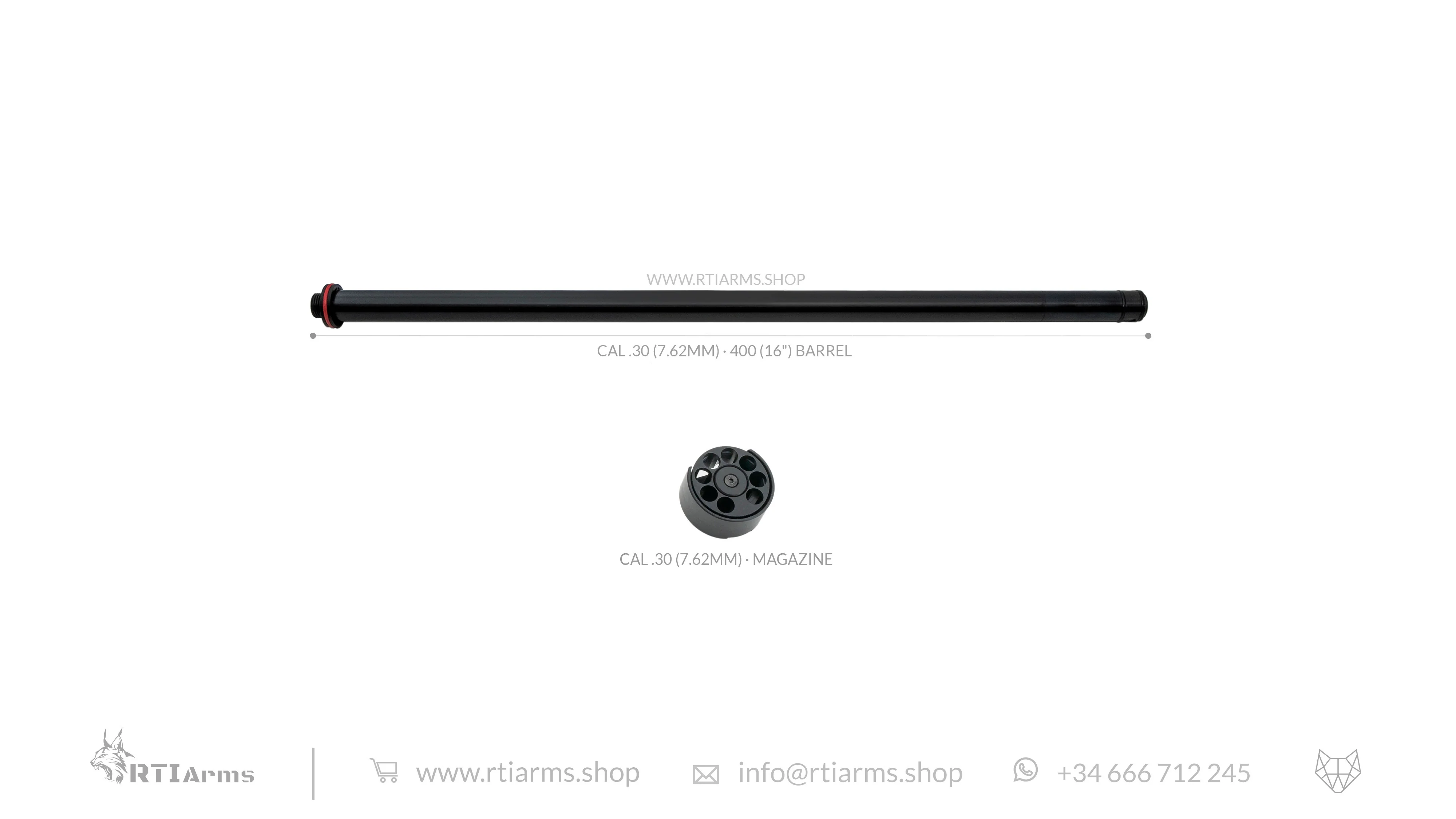 RTI · Lothar Walther Barrel  · 400mm (16") - Cal .30 (7.62mm) - Image 4
