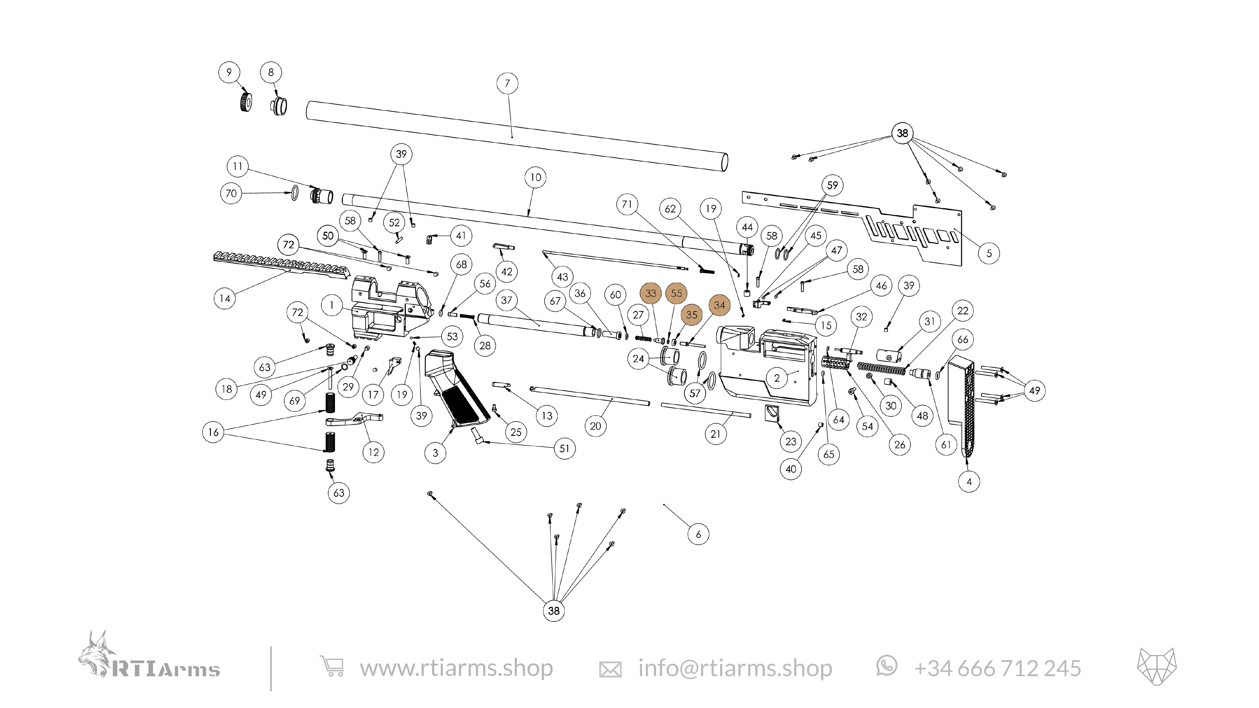 Spare parts RTI Prophet II - Image 70