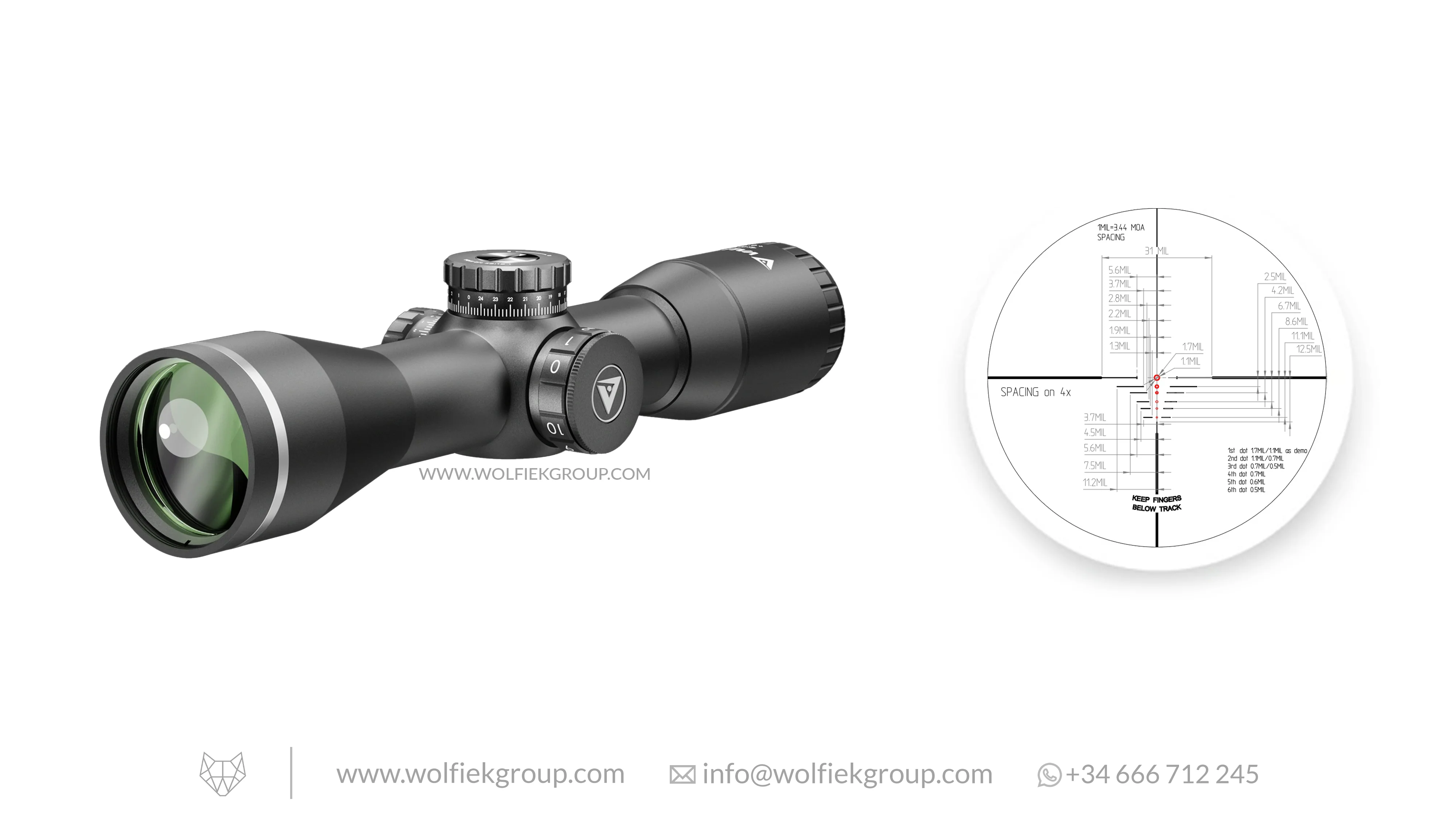 Valiant Optics Kronos Riflescope - 4x40 SIR - Image 5
