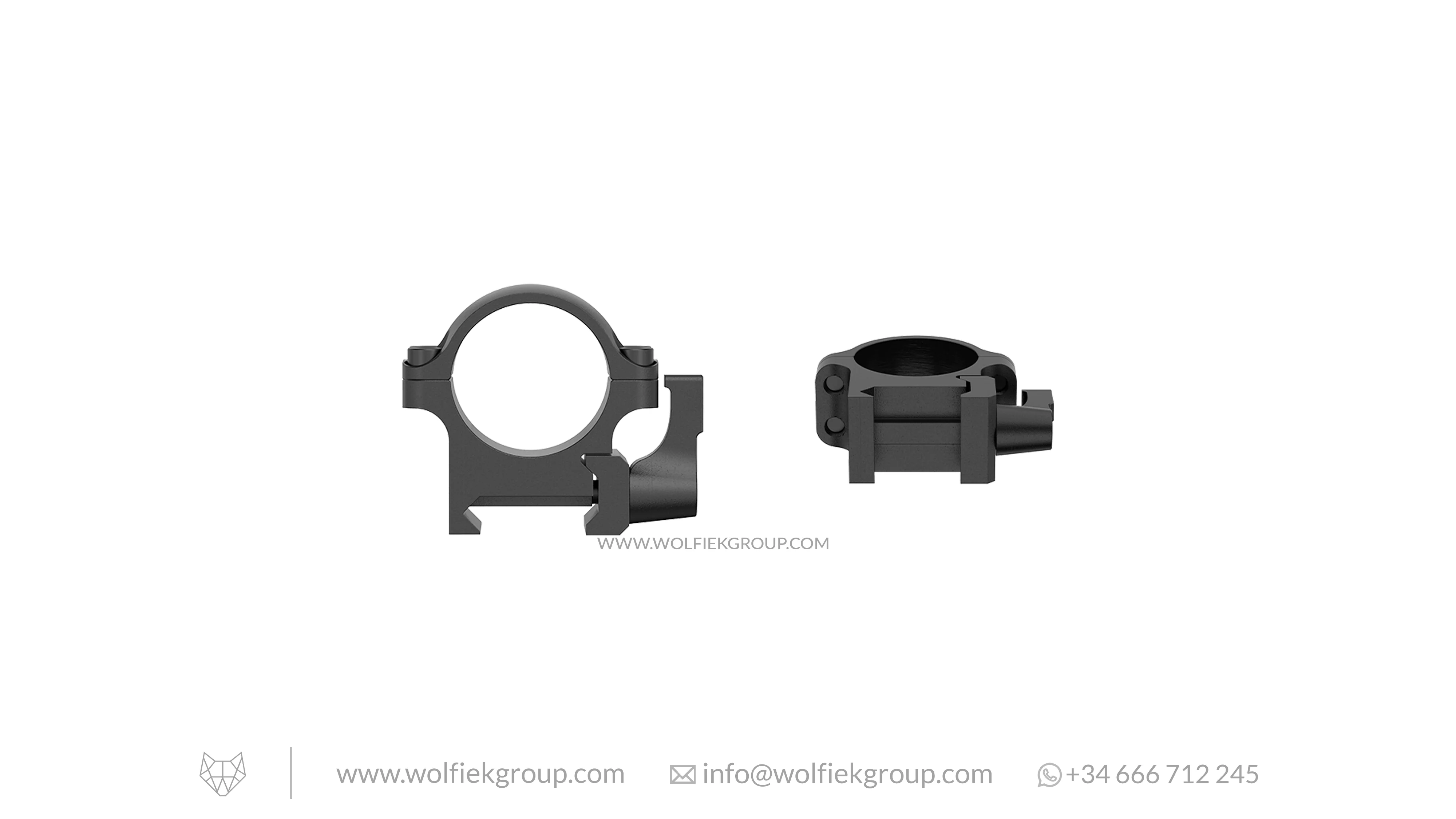 Vector Optics Weaver Riflescope Steel Mounts - 25.4mm QD Low Profile - Image 3
