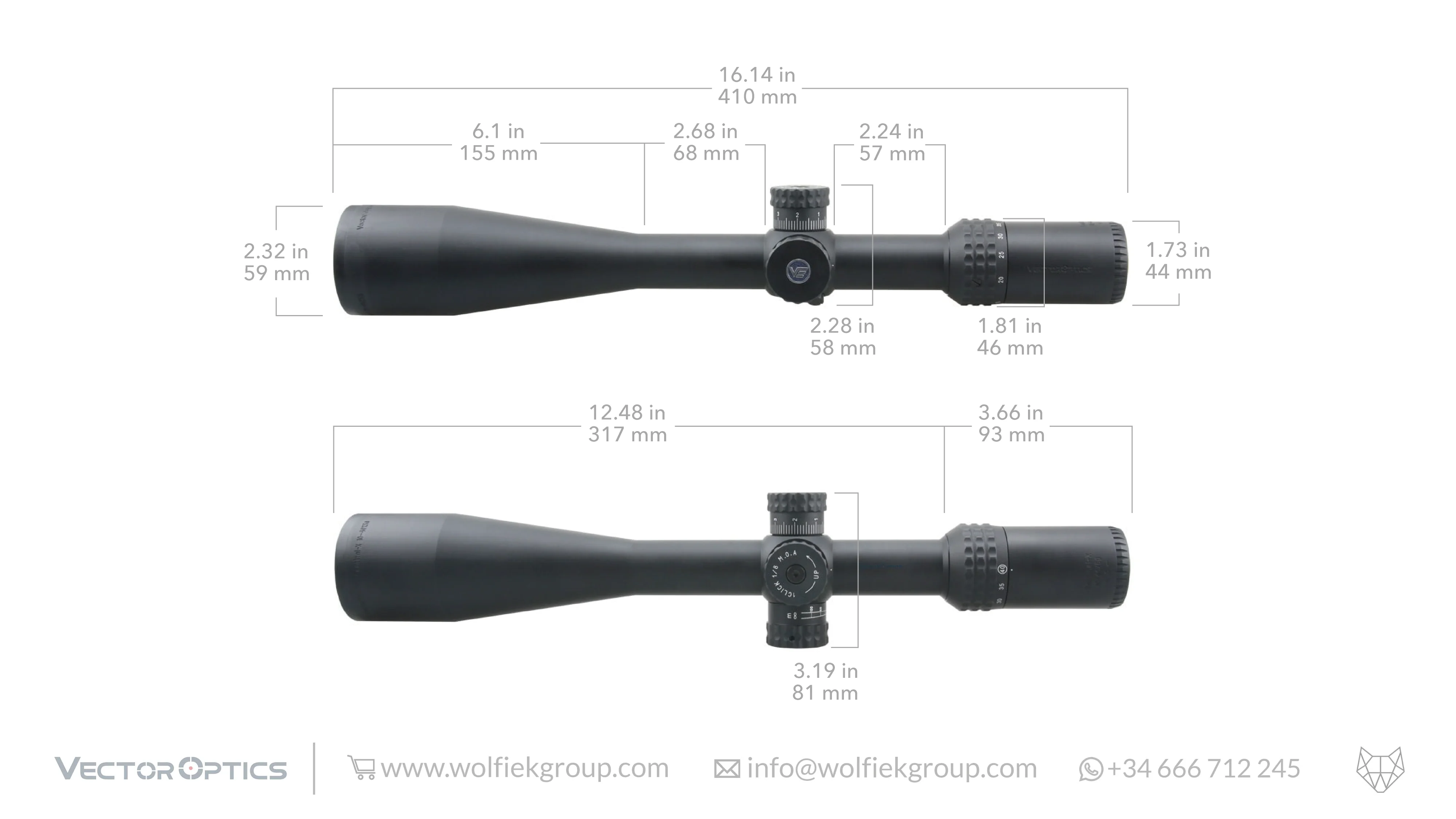 Vector Optics Sentinel X Riflescope - 10-40x50 SFP - Image 3