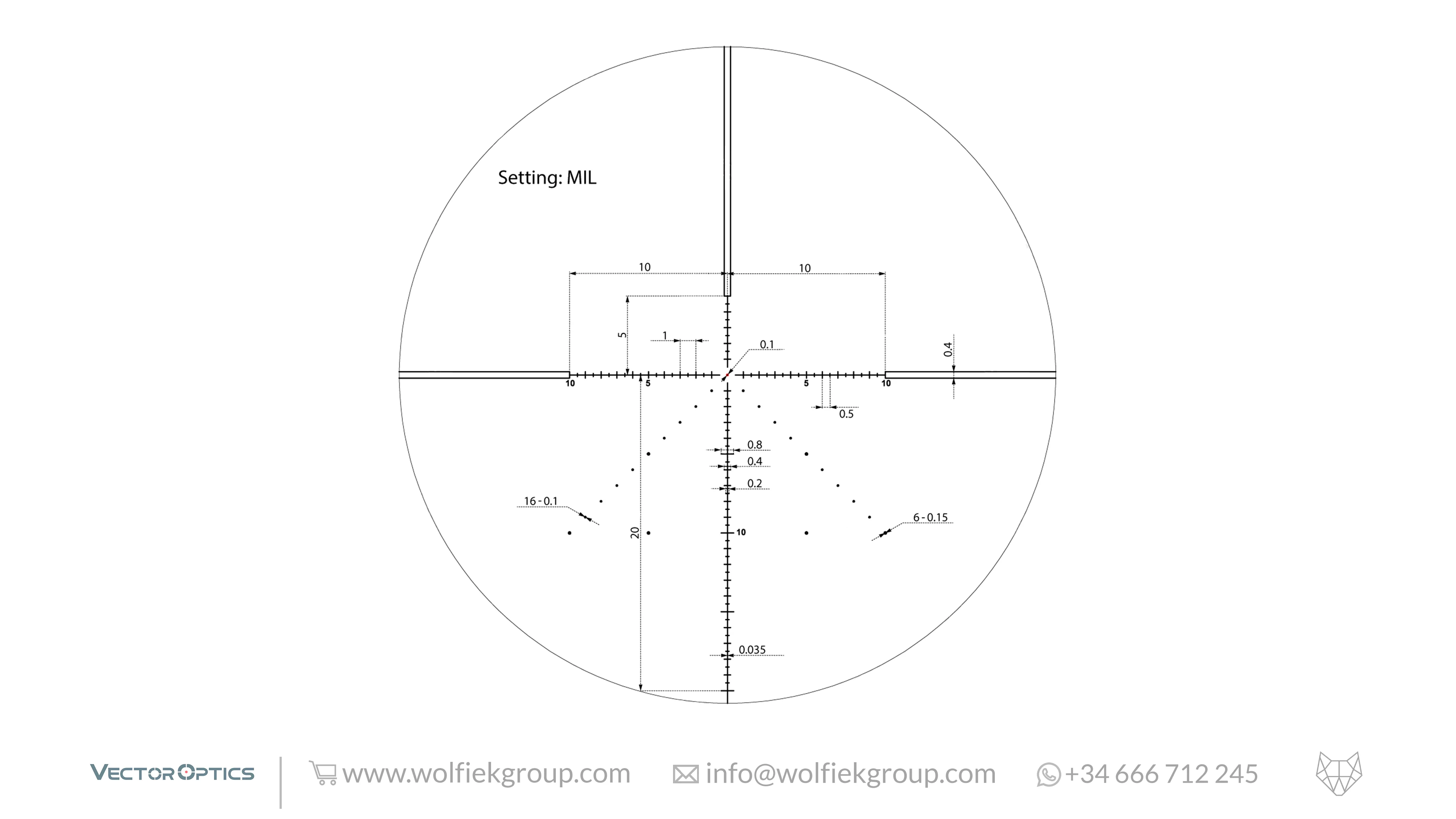 Vector Optics Veyron Riflescope - 4-16x44 IR FFP - Image 6