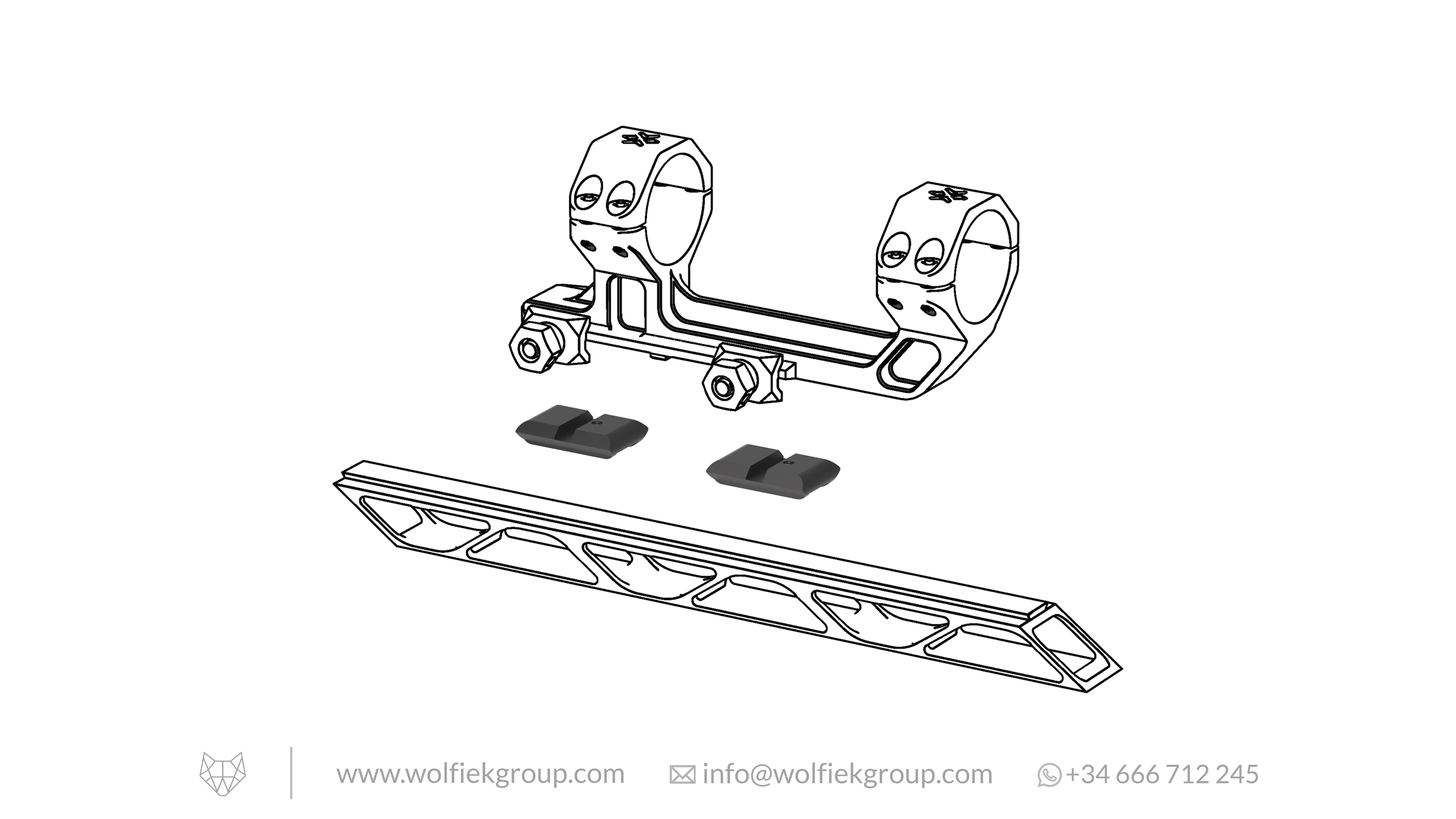 Vector Optics 11 mm Dovetail To Picatinny Rail Adaptor Set - Image 9
