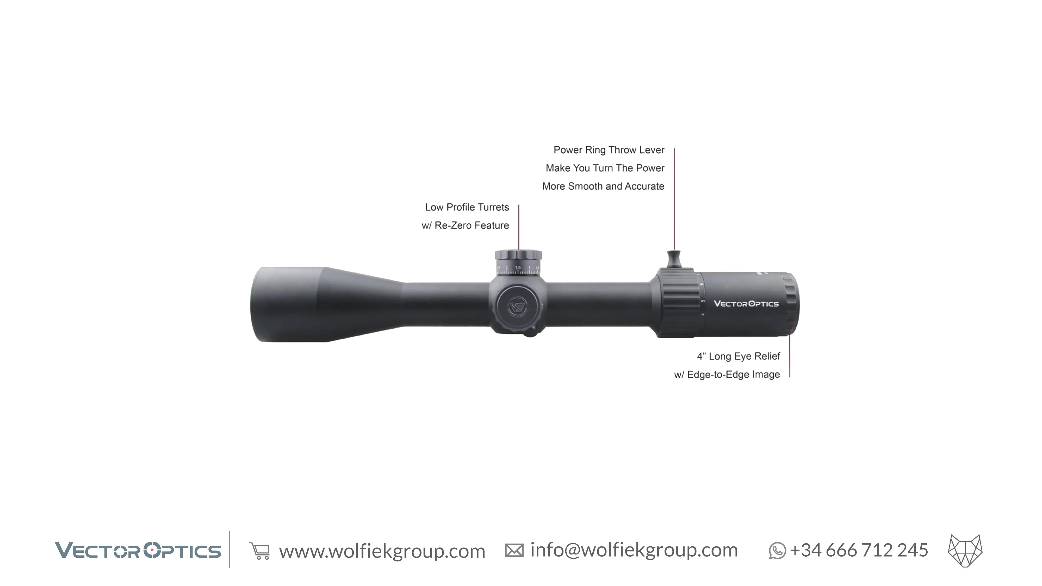 Vector Optics Marksman Riflescope - 4-16x44 FFP - Image 2