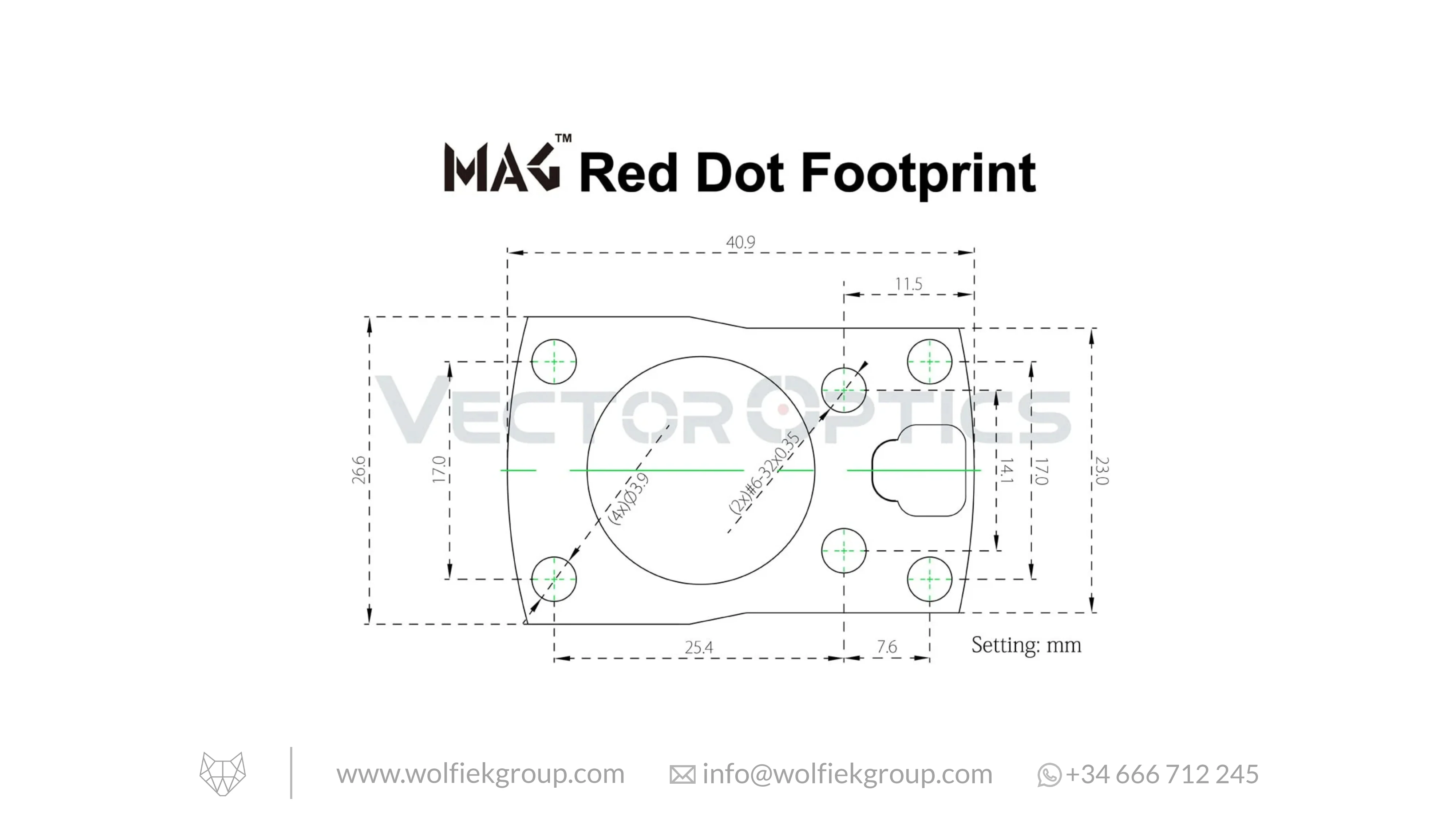 Vector Optics MAG Red Dot Polymer Riser Weaver Mount - Image 14