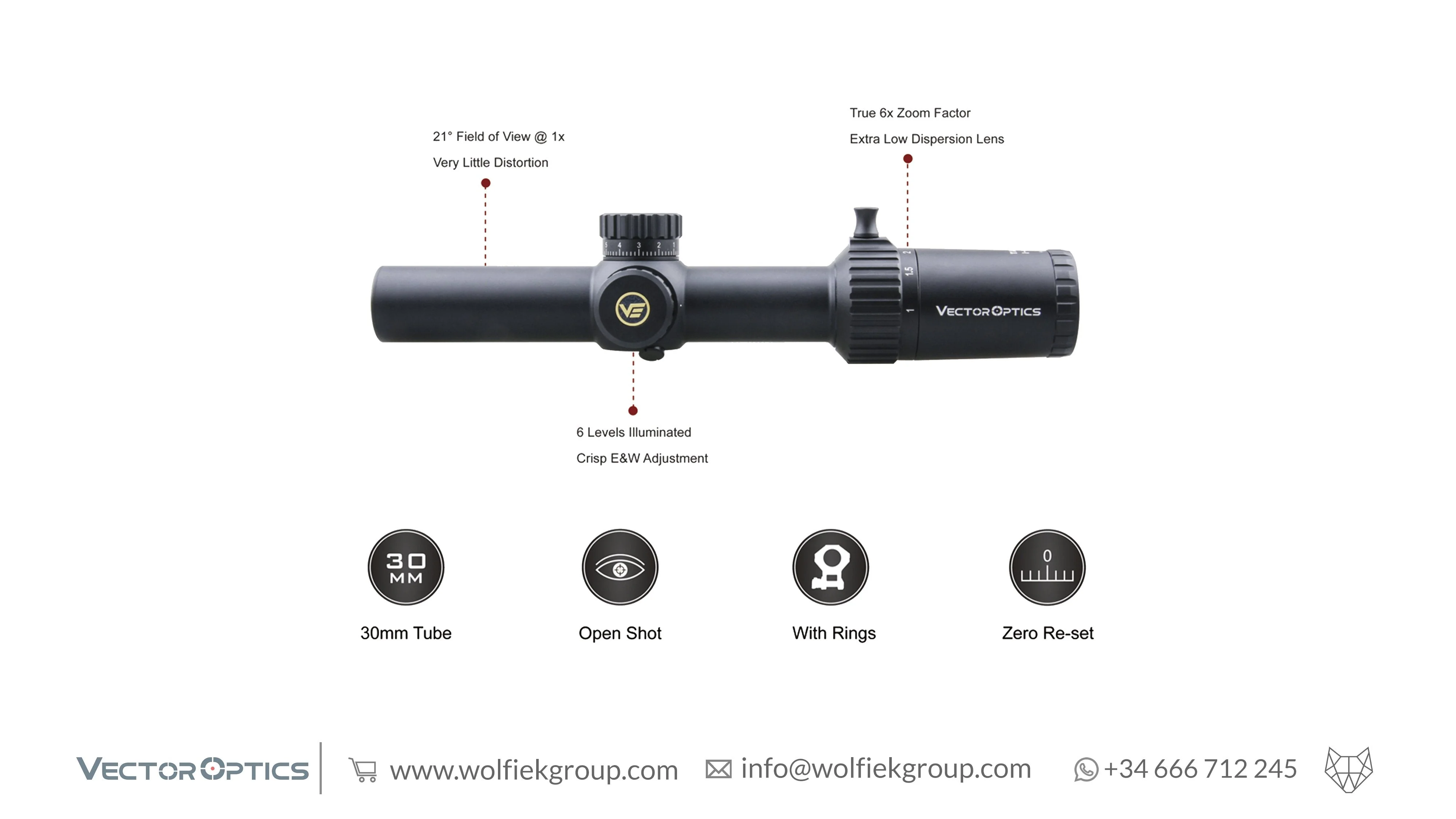 Vector Optics Taurus Riflescope - 1-6x24 FFP - Image 2