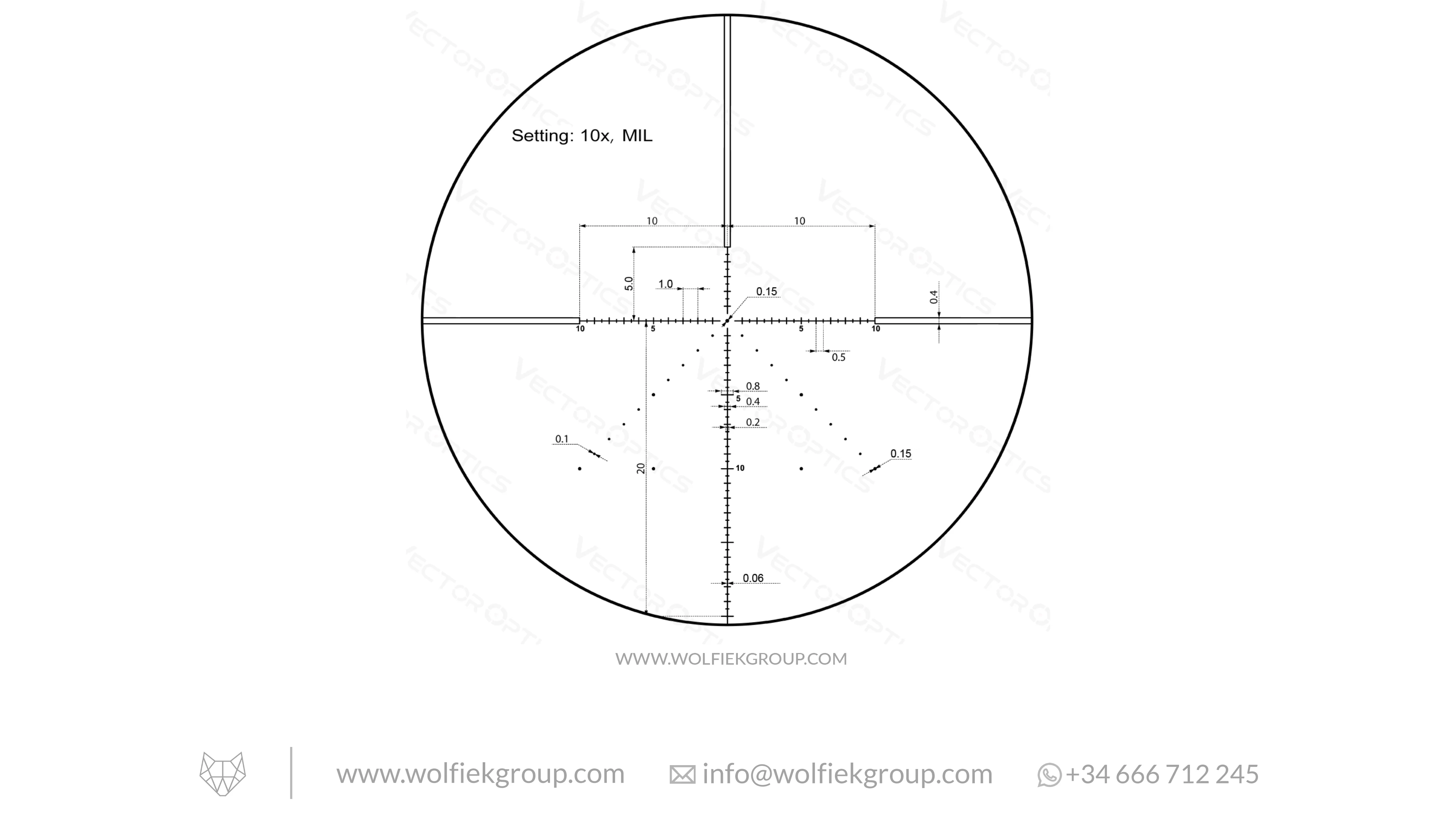 Vector Optics Veyron Riflescope - 10X44 SFP - Image 6