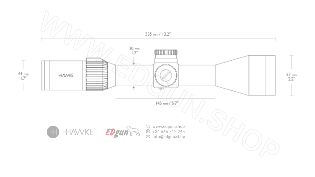 Hawke Optics Frontier Riflescope - FFP 3-15×50 MIL EXT - Image 2