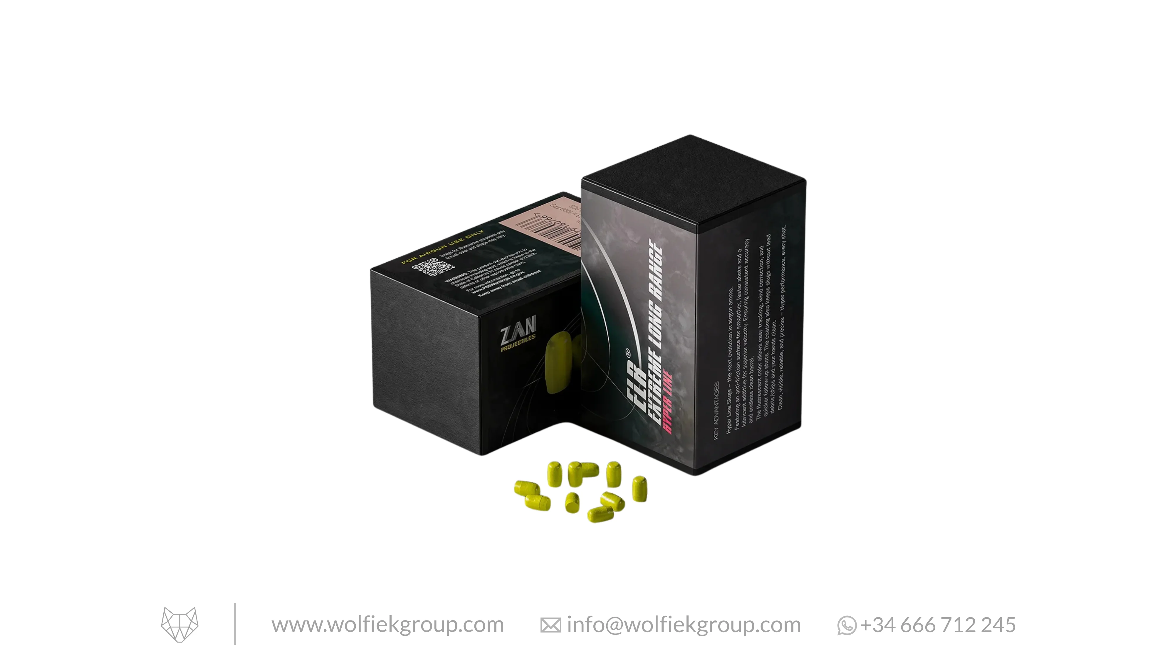 Zan Projectiles Hyper Line Airgun ELR Slugs · Cal .217 (5.51mm) - Image 2